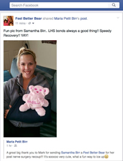 Testimonial - Samantha Birr- The Feel Better Bear